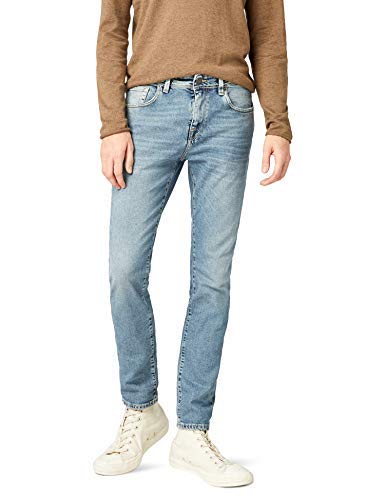 SELECTED HOMME Men's Shnslim-Leon 1437 L Jeans STS Slim, Blue (Light Blue Denim Light Blue Denim), W28/L32 (Size: 28)