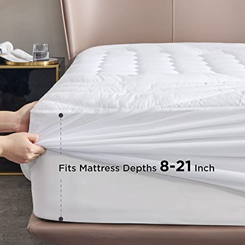 Bedsure Twin XL Mattress Pad Soft Mattress Cover for College Dorm, Extra Long Twin Quilted