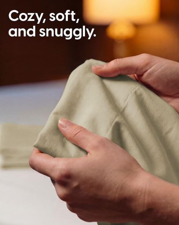 Image of Sleepy Town King Size Bed Sheets - 3 Piece - NO Flat Sheet Included - King Sheet Set - Soft, Comfy & Cooling - Easy Care - Wrinkle & Fade Resistant - Brushed Microfiber - Deep Pocket Sheets (Beige)