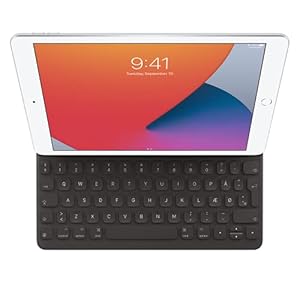 Apple Smart Keyboard: Funda y teclado para iPad Pro de 10.5 pulgadas, iPad Air (3ª generación) y iPad (7ª, 8ª y 9ª generación), experiencia de escritura cómoda, danés – Negro