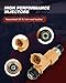 4Pcs ANGLEWIDE 12 Holes Fuel Injector Automotive Engine Compatible with 2005-2006 for Saab 9-2X,2005-2010 for Subaru Forester,2005-2011 for Subaru Impreza FJ858 Fuel Injectors