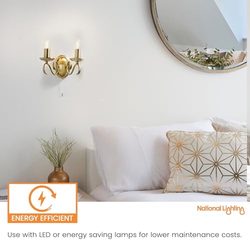 Aplique de pared doble regulable National Lighting con interruptor 3