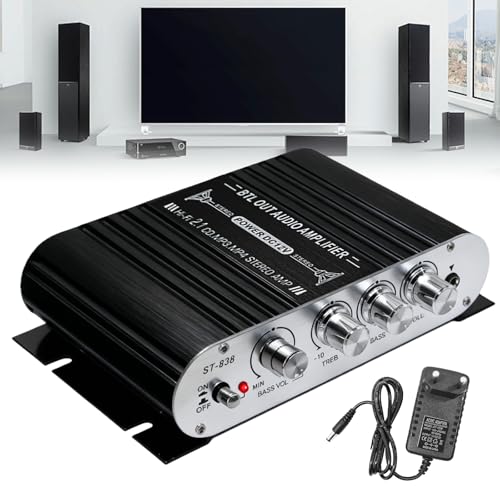 HiFi Audio Verstärker, RMS 20Wx2+40W ST-838 Mini Hifi...