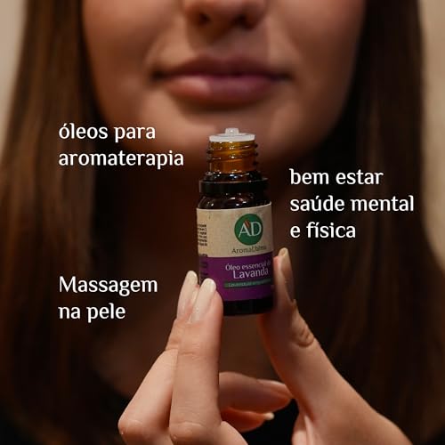 Kit Completo Para Aromaterapia | Os 5 Óleo Essêncial Mais Populares 100% Puros - Lavanda, Eucalipto,