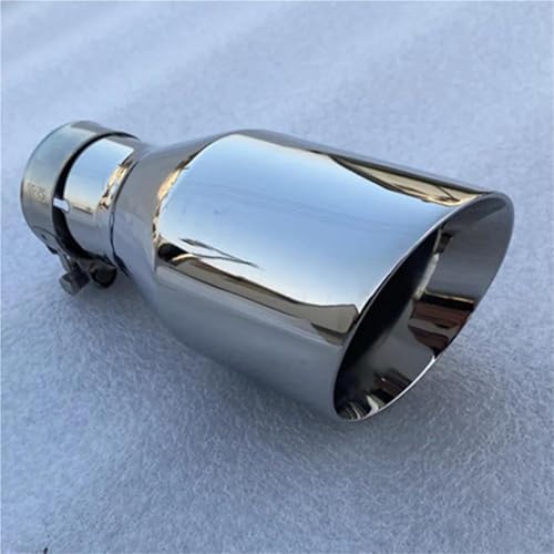 Tubo de escape de acero inoxidable Bevel Edge con entrada de 76mm y acabado premium