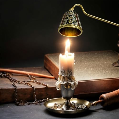 Candle Snuffer Vintage Unique Candle Extinguisher Snuffer with Long Handle