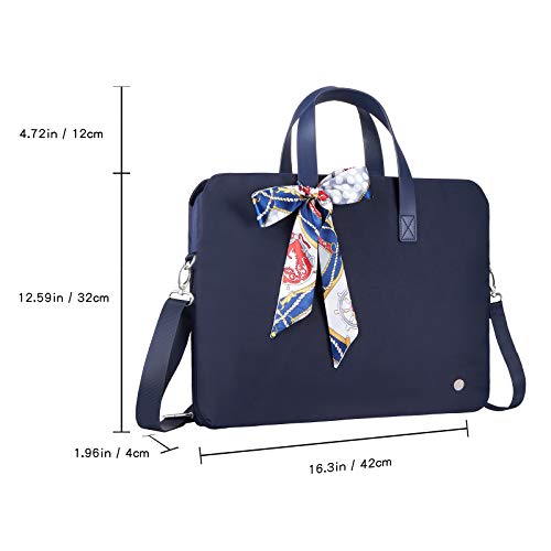 Bolso para laptop 13.3 pulgadas impermeable azul miniatura 3