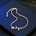 3UMeter Silver Anklet for Women 18K Gold Plated Tiny Rose Flower Beach Girl Adjustable Anklet（S）