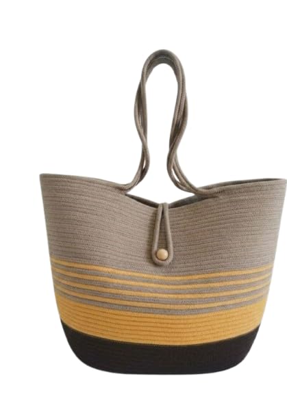 Attractive HandBag | large ToteBag | SummerBag | BucketBag | BasketBag | Bamboo Tote | Beach Bags for Women | BohoBag | Handbag | JuteBag | Handmade Bag-image-6