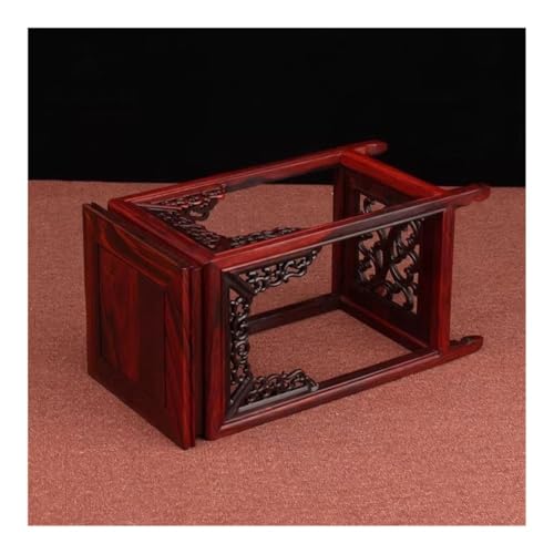 Base para bonsái de madera secuoya cuadrada y soporte de exhibición para té 6