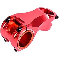 Bajar De Peso Bicicleta Fija Vástago de Bicicleta,MoreChioce 70 mm Potencia Aleación de Aluminio CNC Vástago de Bici de Montaña Vástago de Bicicleta Elevador Ultraligero -17 ° Compatible con Manillares de 35mm y 31,8mm,Rojo