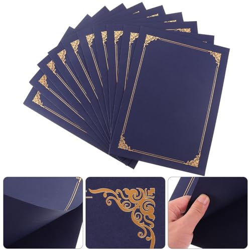Couvertures de certificat pour cérémonies et événements de bureau POPETPOP 10pcs