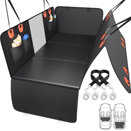 2 in 1 Dog Car Seat Cover for Back Seat & SUV...