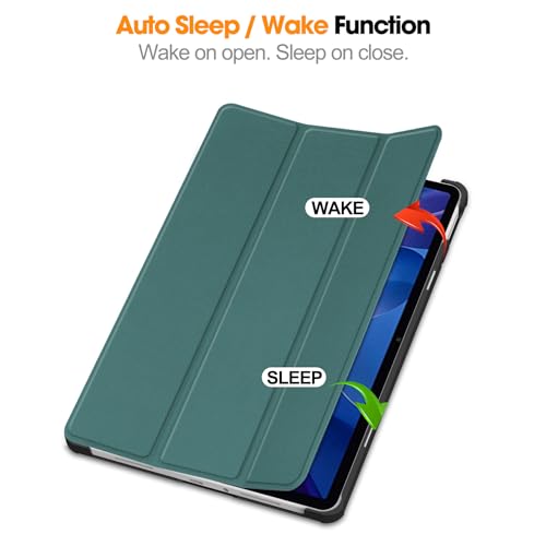 Image of ProElite Case Cover for Xiaomi Redmi Pad 2 11 inch Case, Slim Trifold Flip case Cover for Xiaomi Redmi Pad 2 11 inch Tablet [Auto Sleep Wake Feature], Dark Green
