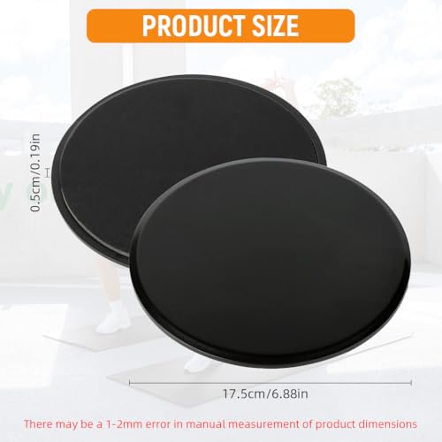 Image of Proberos Yoga Sliding Pads 6.8'', Dual-Sided Core Sliders for Pilates, Fitness, and Home Workouts EVA & PP Pilates Slider for All Surfaces, Core Strength, Balance, and Low-Impact Training