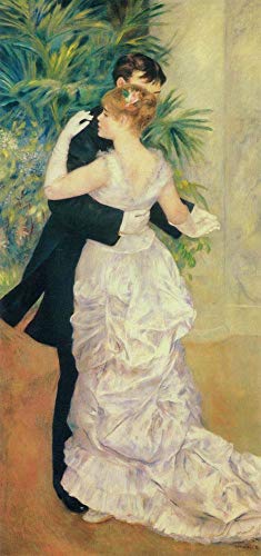 Peinture à l'huile Danse dans la ville Renoir pour célébrer la romance