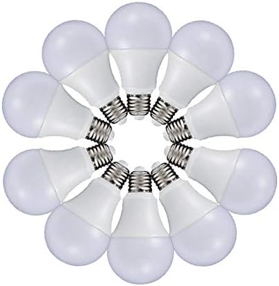 ZEEZ Lighting - LED A-Shaped A19 Light Bulb 9W Equivalent 75W Incandescent Lamp - Bright Natural White - 10 Packs