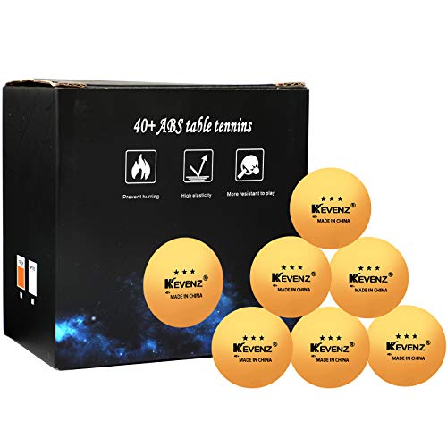 KEVENZ 60Pack 3 Star Ping Pong Balls,Advanced Table Tennis Ball,Bulk