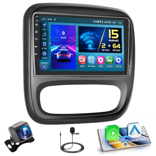 Autoradio Renault Trafic 3 Android 15 pour remplacer votre ancien système avec Carplay