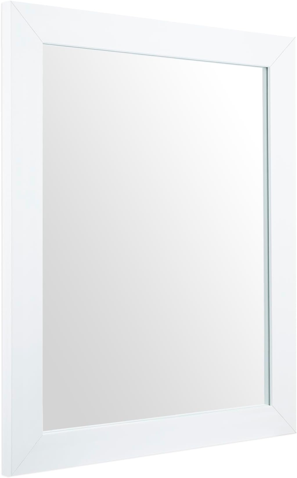 Ruomeng Rectangular Wall Mirror 16" x 20" for Bathroom, Bedroom, Entryway, Living Room, White