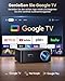 Beamer 4K [1500 ANSI|Google TV] FHD 1080P Beamer Heimkino 4K Unterstützt, Autofokus Auto Trapezkorrektur 30W Smart Tageslicht Projektor Offizielle Lizenz APPs WiFi6 Bluetooth für Home Outdoor