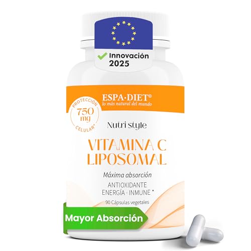 Vitamina C liposomal - Combinación Antioxidante - Con Bioflavonoides, Vitamina E y Selenio - Apoyo al Sistema Inmune - Protección Celular, capilar y Vascular - 90 cápsulas 750mg