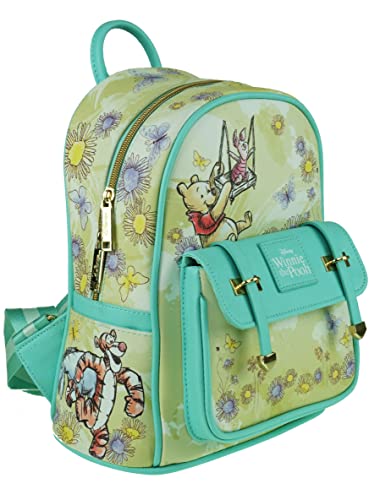 KBNL Winnie The Pooh 11 inches Faux Leather Mini Backpack - A21773, Multicoloured, Medium2