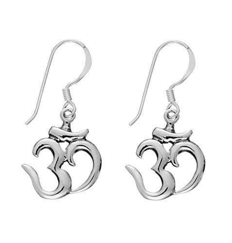 Boucles d'oreilles Om en argent 925 Silverly le cadeau spirituel idéal