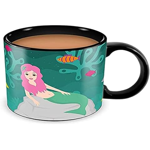 Thumbs Up mermug Sirena Heat Change Taza con Cambio de Color Cover
