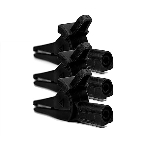 Image of ZIBOO ZB285-3 multimeter Alligator Clips Safety Alligator Clip Compatible with Fluke Phase Rotation Indicator use with TL222 and TL224 Test Leads Substitute for AC285