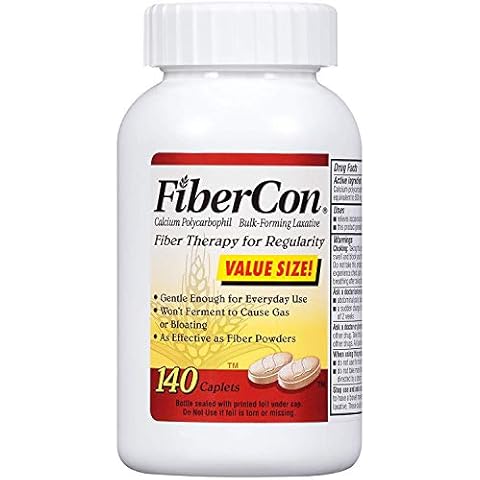 Fibercon Fiber 140 Caplets Each by Fibercon (Pack of 2) Cover