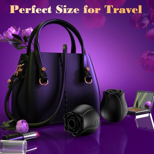 Image of Big Shocked Rose Sex Toy Sucking Vibrator - Sex Toys Vibrator Adult Toys with 10 Suction Vibrators Clitoral Vibrater Clit Sucker Couple Female Women Adult Sex Toys & Games Jewelry