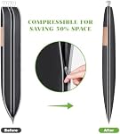 KEEGH Space Saving Hanging Garment Bag with Self Compression Zipper, 50 Inch Garment Bags for Hanging Clothes with Clear Window, Suit Bags for Closet Storage (3 Pack)