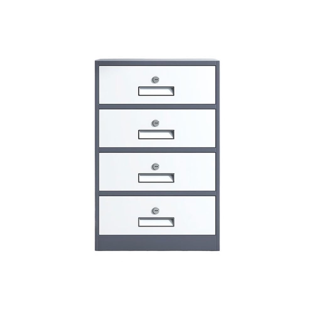 Aioneer Gris File Cabinet Thickened Steel Plate File Cabinet Multifunctional 4 Drawer Cabinet Office Data File Storage Cabinet,65Cm Filing Cabinet