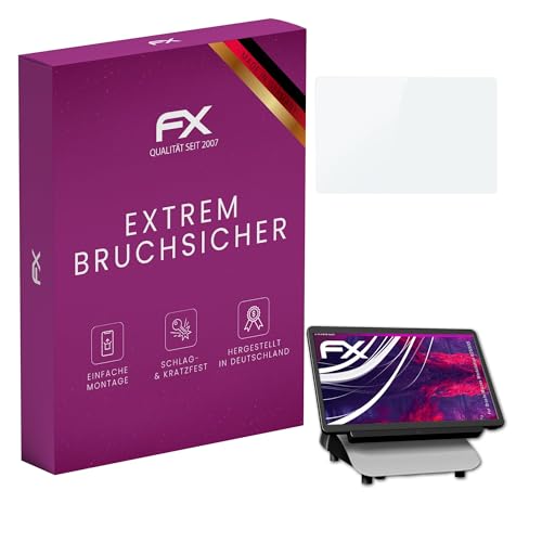 atFoliX Plastic Glass Protective Film compatible with Oracle Micros Workstation 625/655 Glass Protector, 9H Hybrid-Glass FX Screen Protector