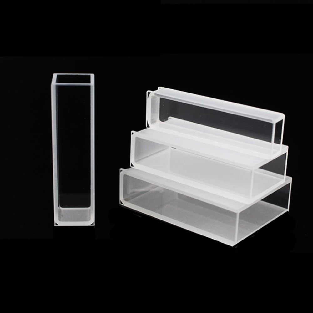 Cuvette al quarzo ad alte prestazioni per spettroscopia a infrarossi da laboratorio, confezione da 2 (10 mm)