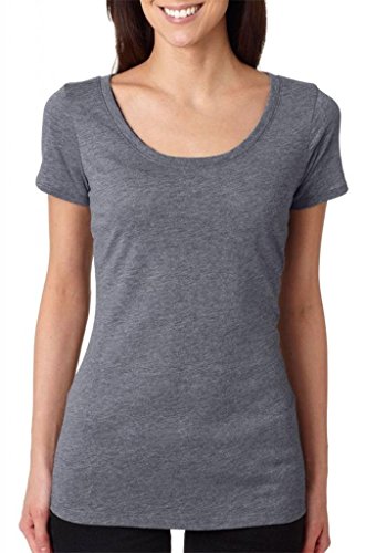 Next Level Apparel Women's CVC Deep V-Neck T-Shirt, White, Large