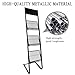 TONGMO Floor-standing 3-Layer Magazine Rack, Brochure Display Stand, made of high-hardness metal, suitable for Exhibitions, Offices, and any organization requiring information display. (3F-Black)