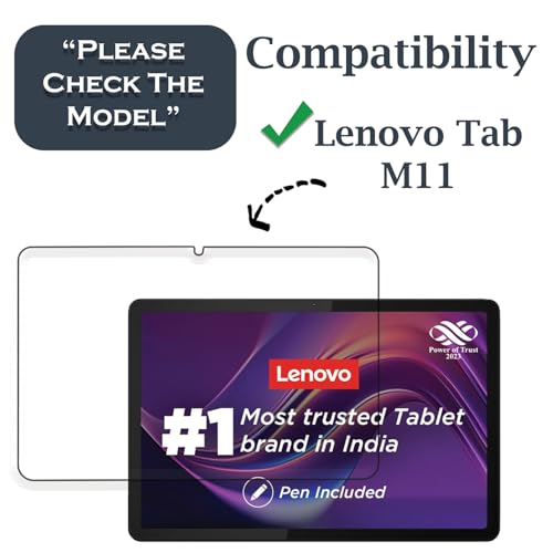 Image of Tough Lee Tempered Glass Screen Guard Protector for Lenovo Tab M11-11 inch /For Lenovo Idea Tab 11 inch 2025 (Anti Scratch, FingerPrint, SmudgeProof) (with Easy Installation Kit) (Pack of 1)
