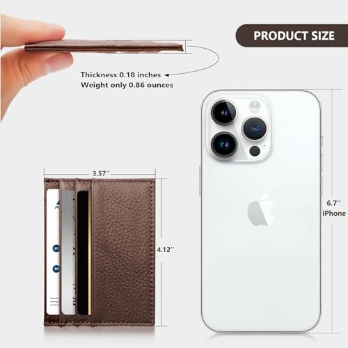 Image of M-Plateau Super Slim Genuine Leather Credit Card Wallet