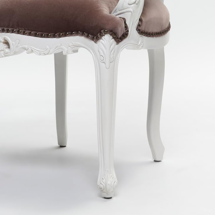 Symphony シンフォニー アームチェア 椅子 ロココ調 猫脚 ホワイト