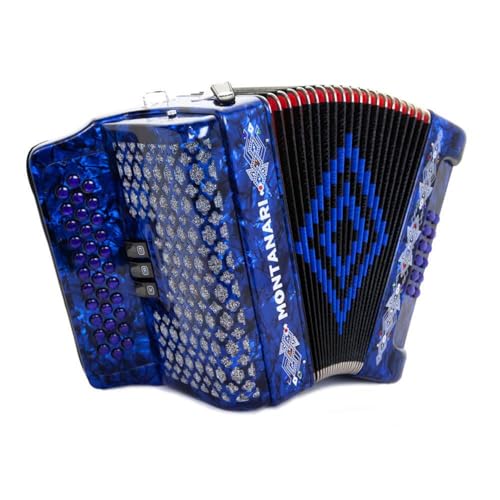 Montanari 3412 3S Accordion FBE Blue