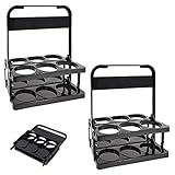 2 X FlaschenträGer 6 Flaschen Kunststoff ,Faltbar BierträGer Weinflaschenhalter Männerhandtasche, 6er, 8er Holzträger mit Gravur