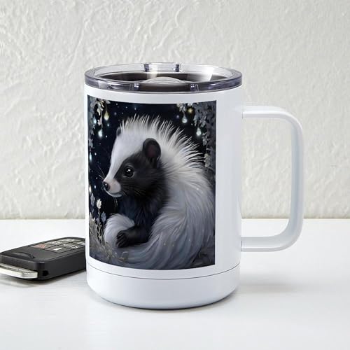 Taza de viaje aislada de acero inoxidable 15 oz miniatura 6