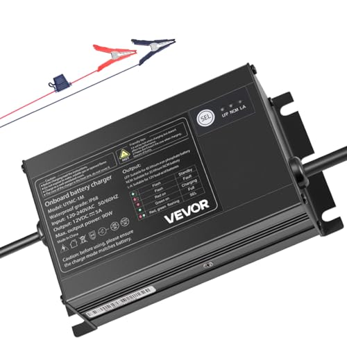 Vevor Marine Battery Charger 12V Waterproof 5A
