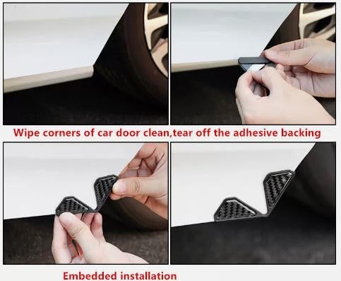 Image of Cloudsale Car Door Corner Anti-Scratch Cover Sticker Front Rear Door Protector Universal