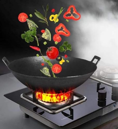 Wok profesional de hierro fundido 40 cm miniatura 2