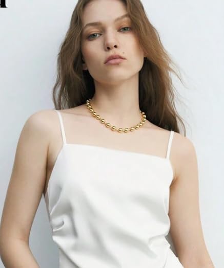 We We Chunky Ball Beaded Necklace for Women Big Heart Clover Seashell Necklaces Beads Chain Neck Choker Jewelry - Image 2