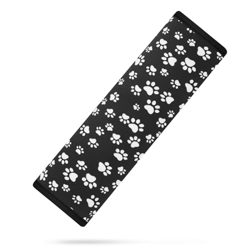 Image of YR Seat Belt Cover for Kids, Soft Comfort Seat Belt Cushion for Children, Cute Cartoon Pattern Car Seat Belt Pads Cover for Girls and Boys, 1 Pack (Paw)