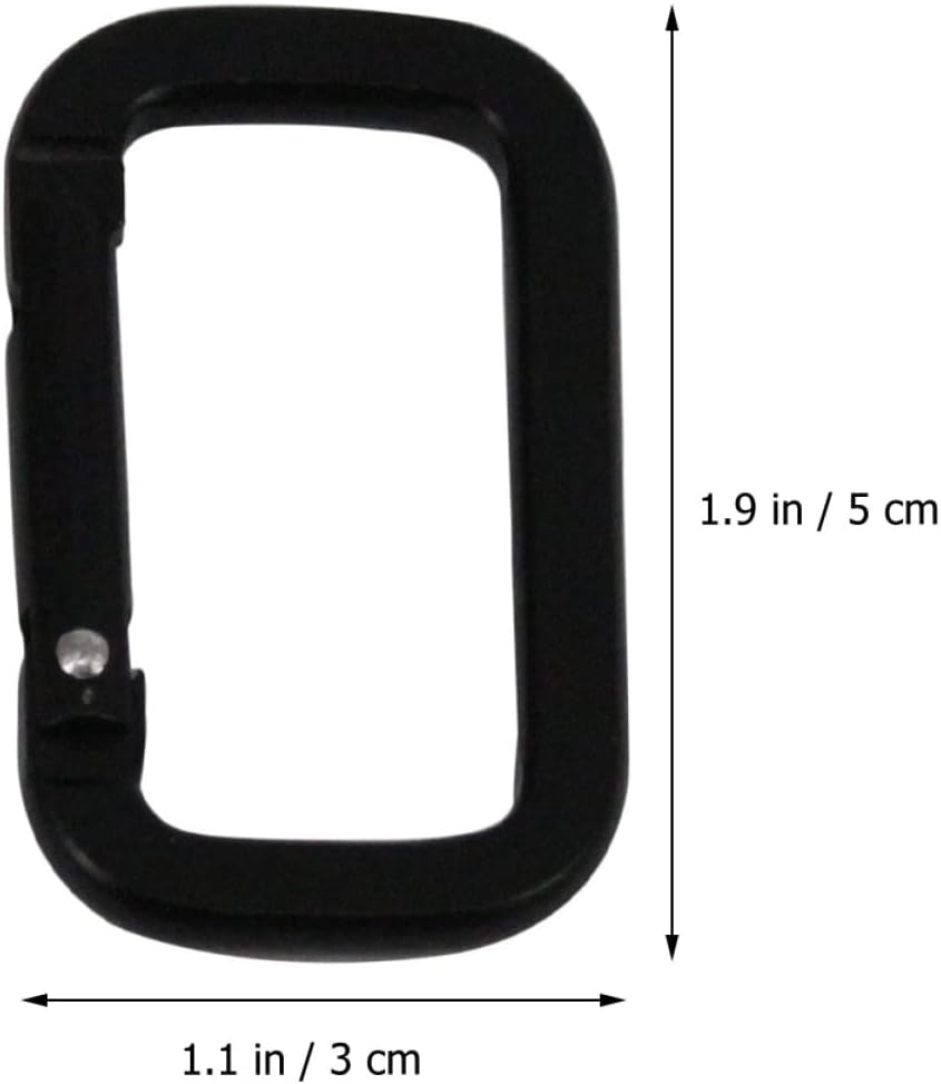 Veemoon Carabiner Mountaineering Square Snap Hooks Rectangular Flat Camping Outdoor Buckle Climbing Large Shaped image 4